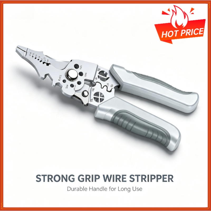 Automatic Wire Stripper Cutter - Multifunction Industrial Wire Stripper Cutter Crimper
