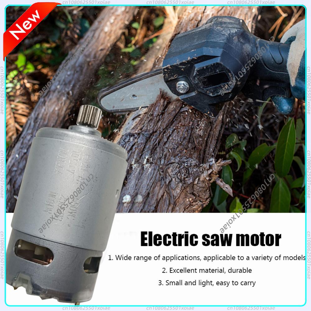 Mini Electric Chainsaw 6 Inch - 21V Brushed Motor 14 Teeth Suitable