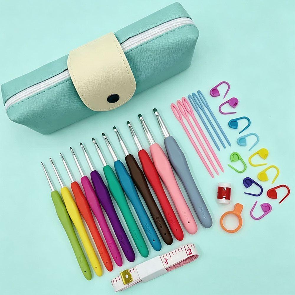 Hardware - 37pcs Crochet Hooks Kits with Storage