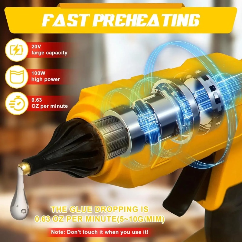 Original Cordless Electric Han - Hot Melt Glue Gun Cordless recension och pris