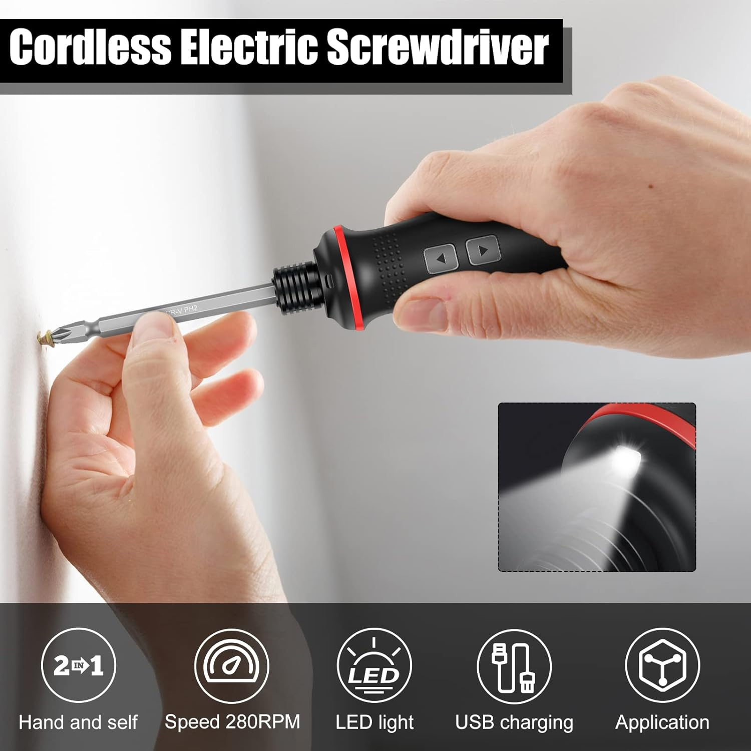 Rechargeable 3.7V Cordless Scr - Electric Screwdriver Rechargeable Usb recension och pris