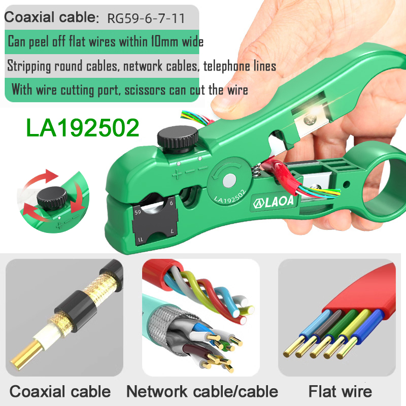 LAOA Multifunctional Coaxial W - Automatic Wire Stripper Cutter recension och pris