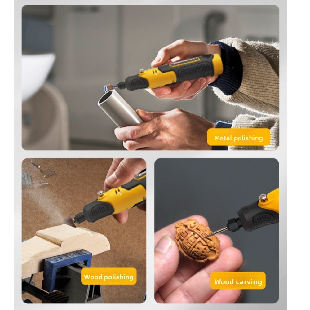 Cordless Mini Grinder 3 Speeds - Cordless Rotary Tool Kit Accessories recension och pris
