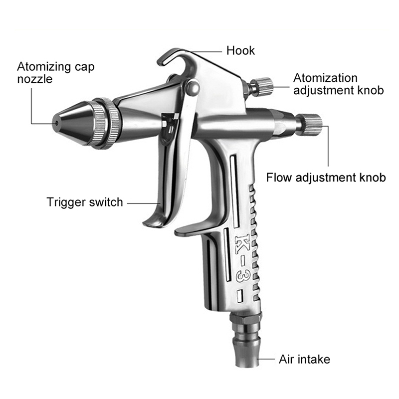 K-3 Mini Paint Air Spray Gun 0 - Airbrush Kit With Mini Compressor recension och pris