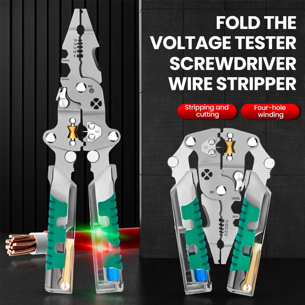 Foldalbe Wire Stripping Pliers - Automatic Wire Stripper Cutter recension och pris