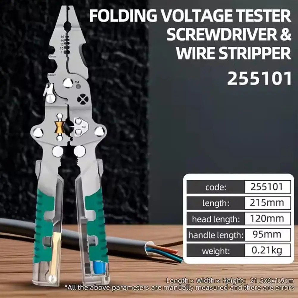 Foldalbe Wire Stripping Pliers - Automatic Wire Stripper Cutter recension och pris