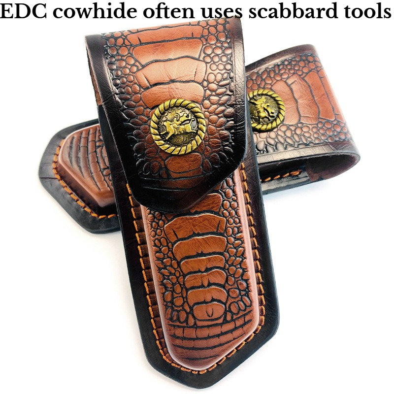 Folding Cowhide Knife Cover Un - Hand Tools recension och pris