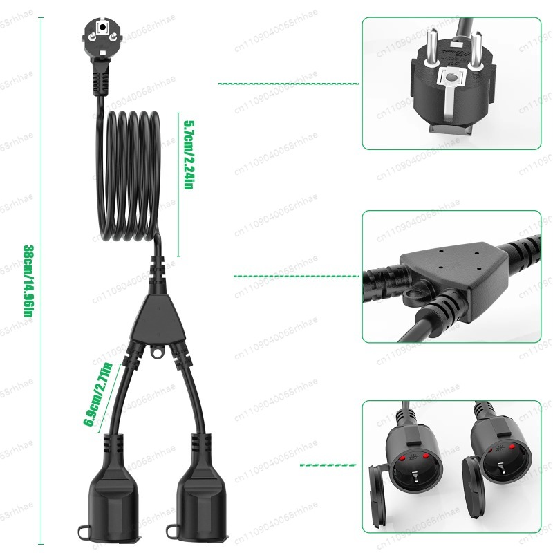 Power extension cord 5cm/3/5/7 - Electrical recension och pris