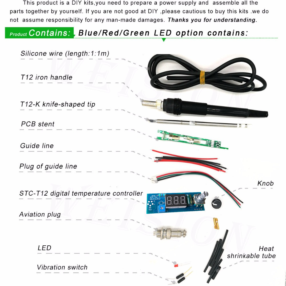 STC-T12 solder iron DIY kits/U - Digital Soldering Station T12 recension och pris