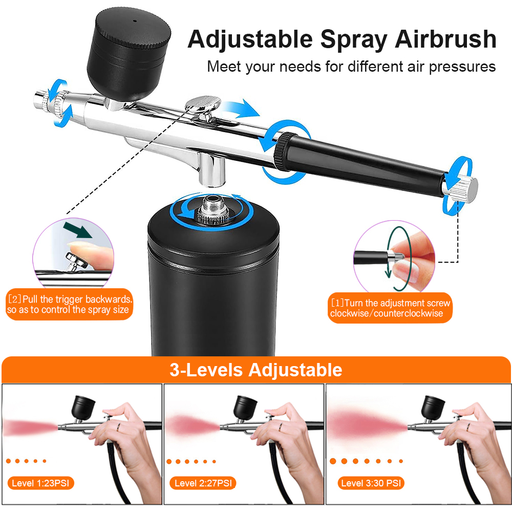 Airbrush with Compressor Porta - Airbrush Kit With Mini Compressor recension och pris