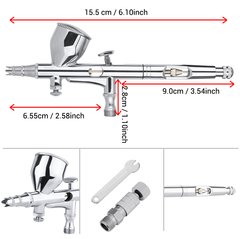 Gravity Dual-action Mini 9cc A - Airbrush Kit With Mini Compressor recension och pris