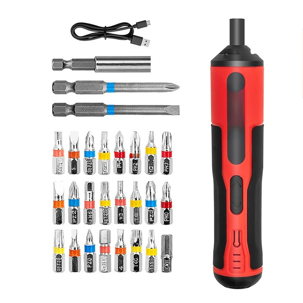 4V Electrical Screwdriver Set  - Electric Screwdriver Rechargeable Usb recension och pris