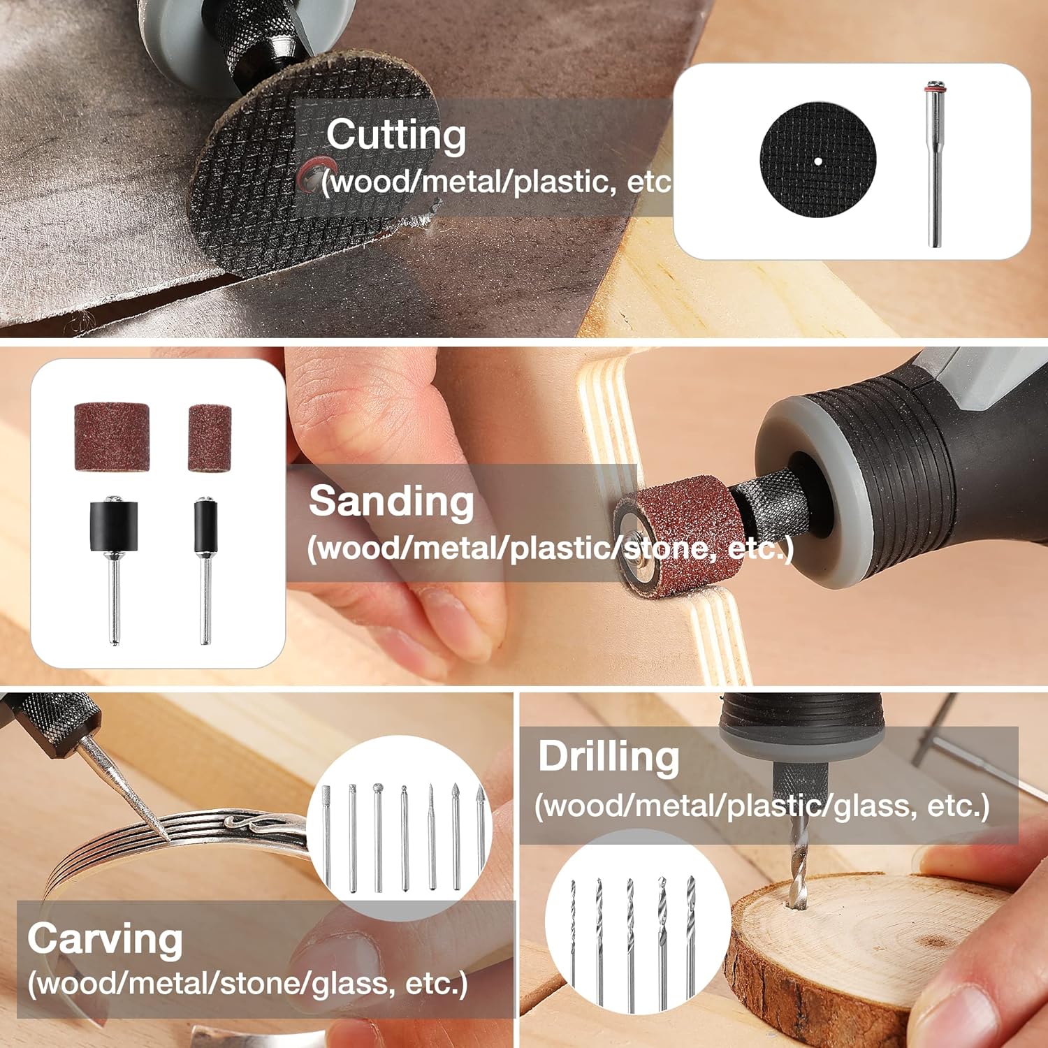 Cordless Mini Rotary Tool Kit, - Cordless Rotary Tool Kit Accessories recension och pris