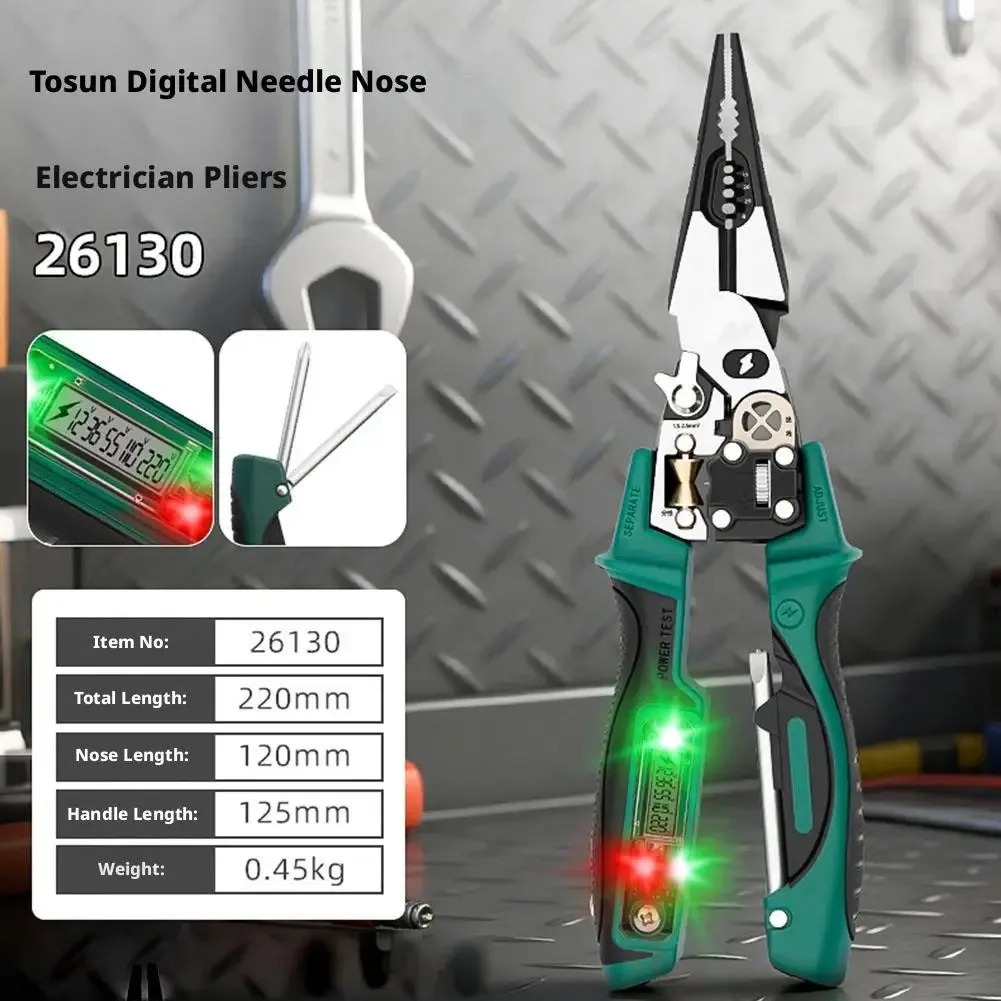 Electrician Pliers with Digita - Automatic Wire Stripper Cutter recension och pris