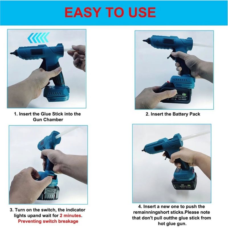 T19C Hot Melt Glue Gun Cordles - Hot Melt Glue Gun Cordless recension och pris