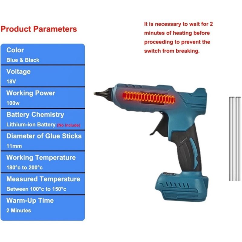 T19C Hot Melt Glue Gun Cordles - Hot Melt Glue Gun Cordless recension och pris