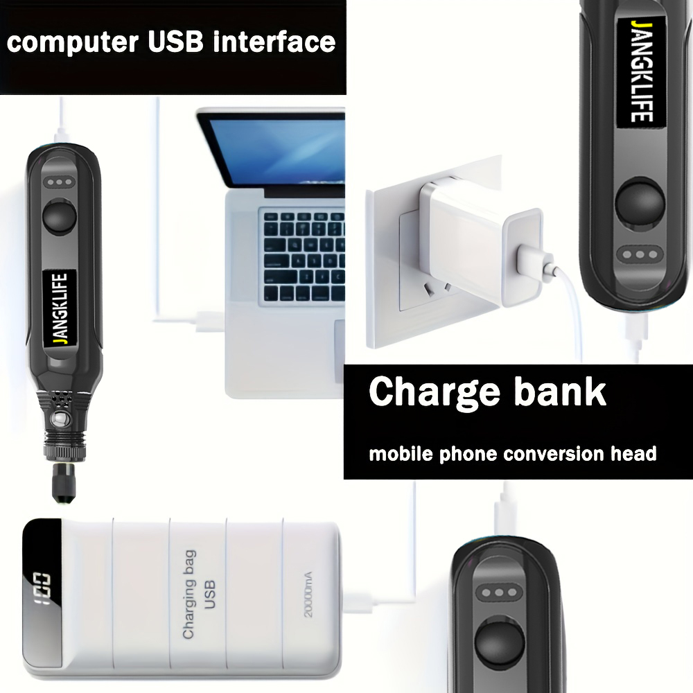 JANGKLIFE USB Cordless Rotary  - Cordless Rotary Tool Kit Accessories recension och pris