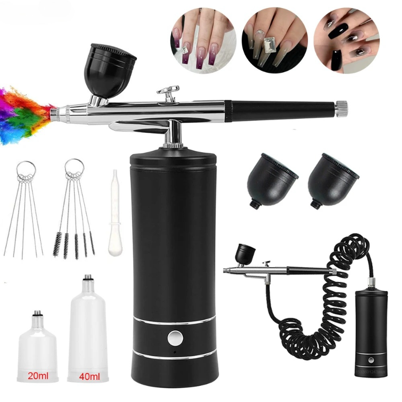 Airbrush Nail Art Painting Kit - Airbrush Kit With Mini Compressor recension och pris