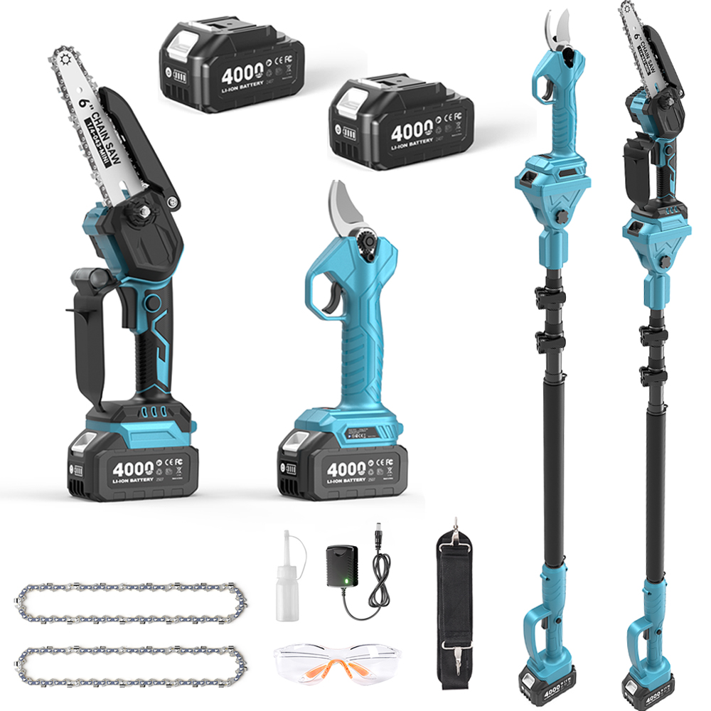 Taskstar 3-in-1 Brushless Pole - Mini Electric Chainsaw 6 Inch recension och pris