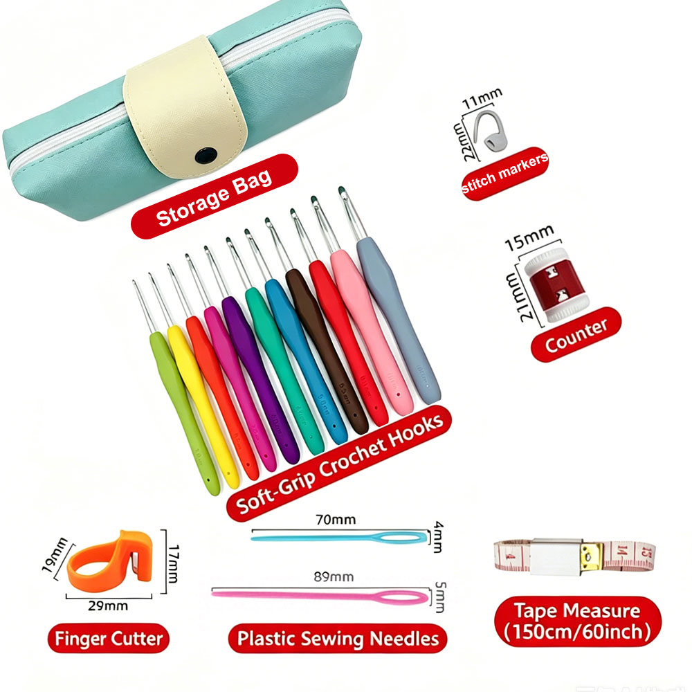 37pcs Crochet Hooks Kits with  - Hardware recension och pris