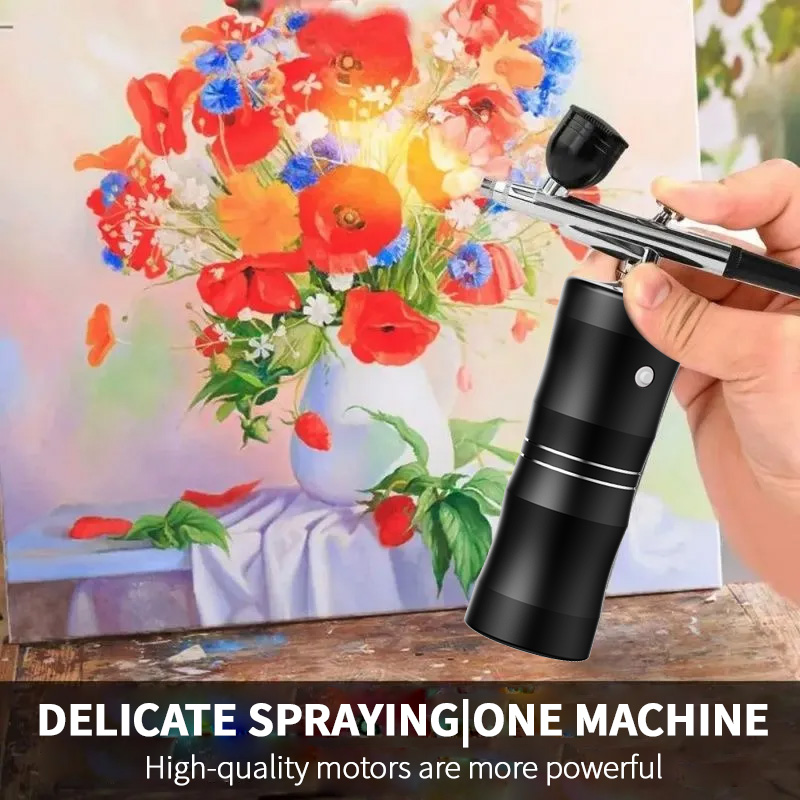 Oxygen Spray Mini Air Compress - Airbrush Kit With Mini Compressor recension och pris